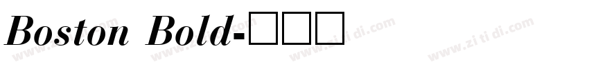 Boston Bold字体转换